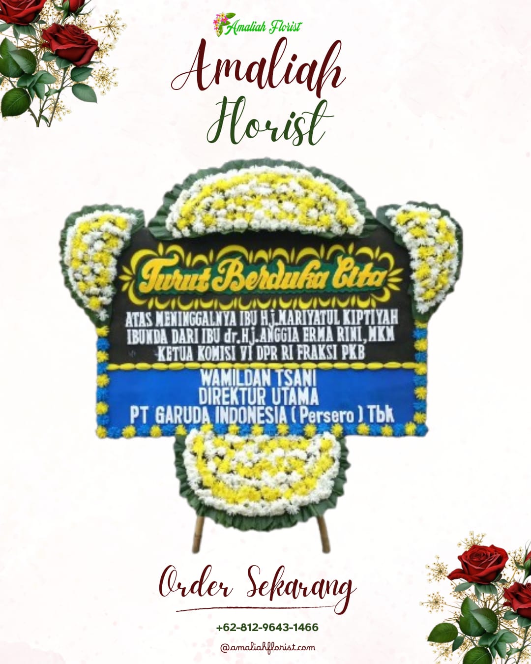 Papan Bunga Duka Duduksampeyan